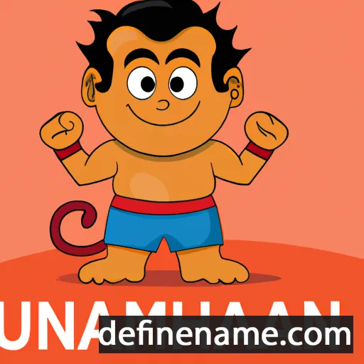 cartoon of the name Hanuman