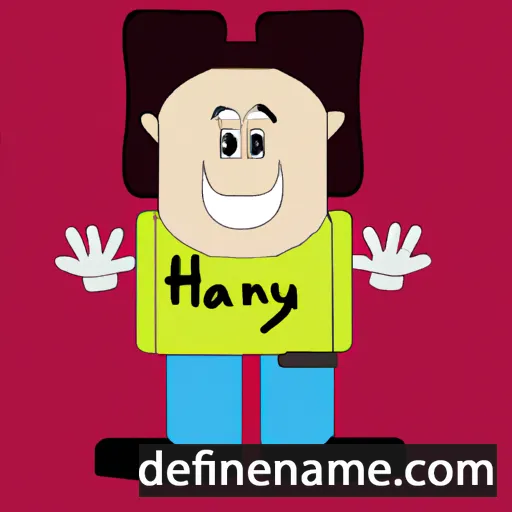 cartoon of the name Hanys