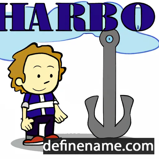 cartoon of the name Harbor