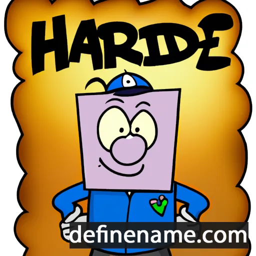 cartoon of the name Hardie