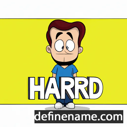 cartoon of the name Hardik