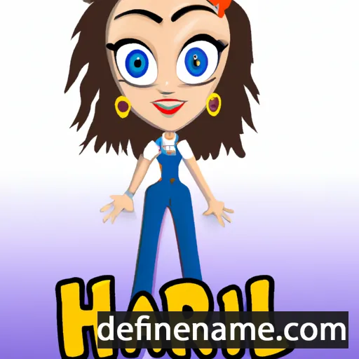 cartoon of the name Harli