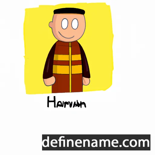 cartoon of the name Harman