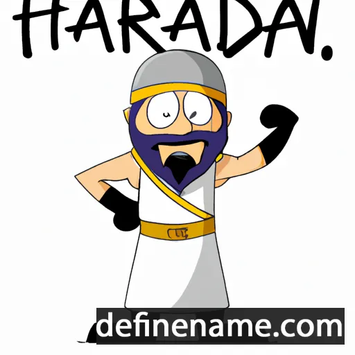 cartoon of the name Harodain