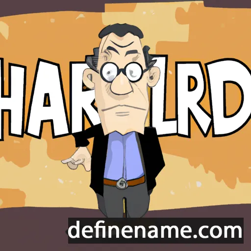 cartoon of the name Harrold