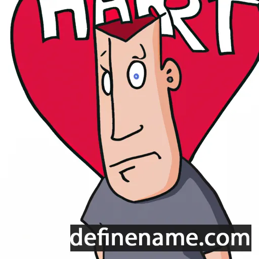 cartoon of the name Hart