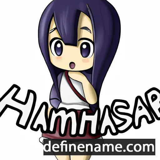 cartoon of the name Harumisa