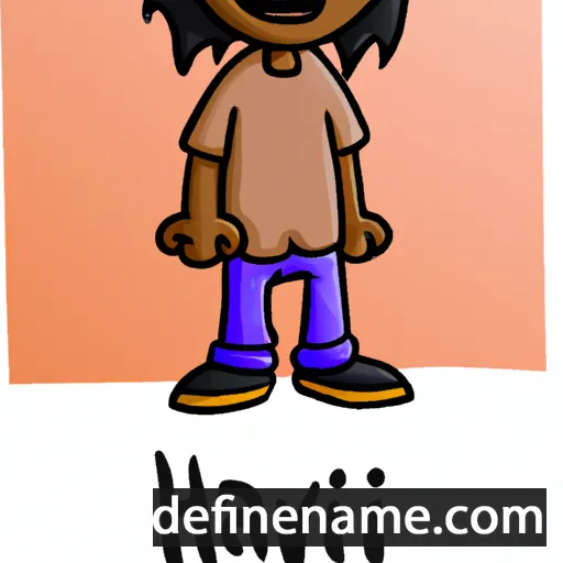 cartoon of the name Harvi