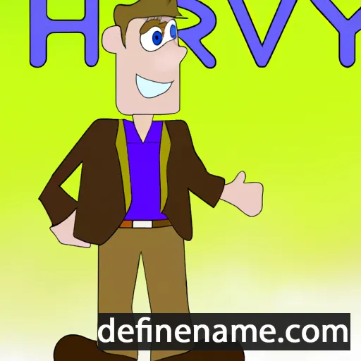 cartoon of the name Harvy