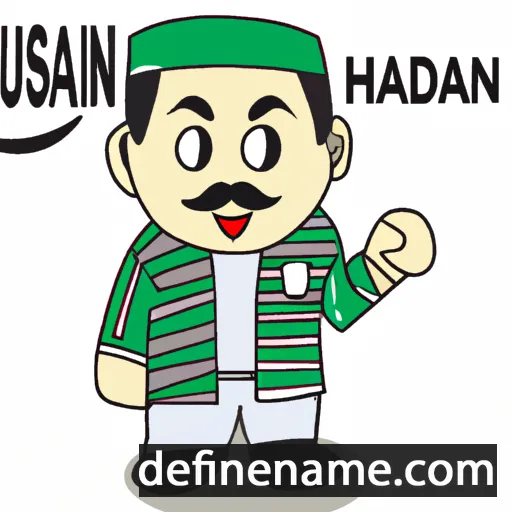 cartoon of the name Hasanudin