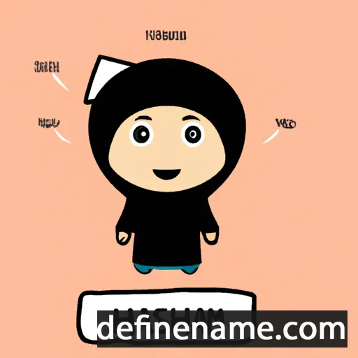 cartoon of the name Hashimah