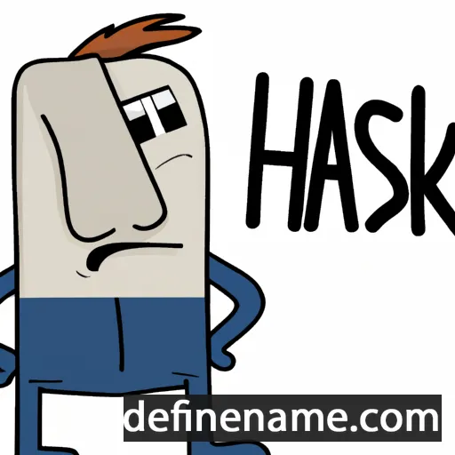 cartoon of the name Hask