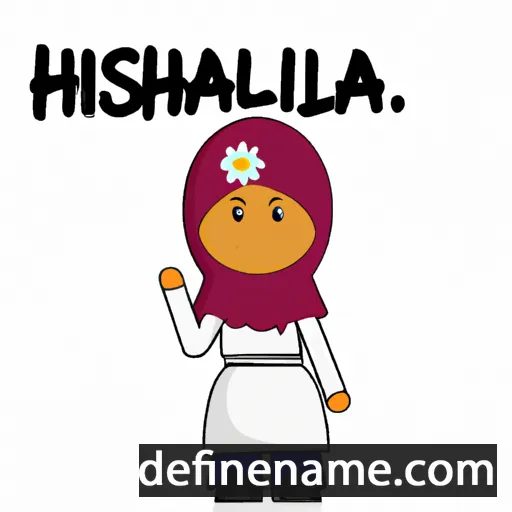 cartoon of the name Haslina