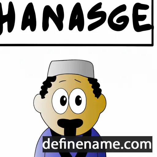 cartoon of the name Hassane