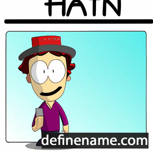 cartoon of the name Hattan