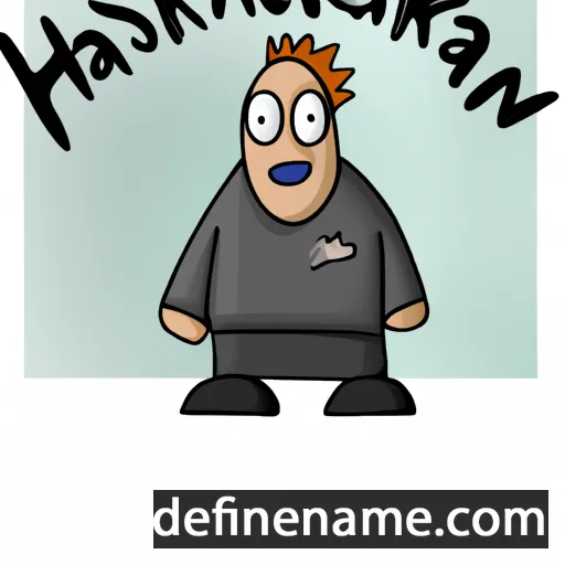 cartoon of the name Hauksteinn