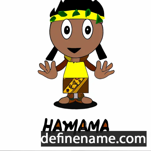 cartoon of the name Haumanava