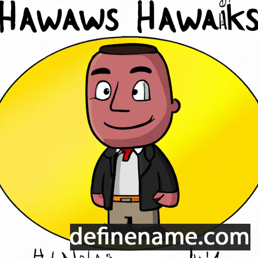 cartoon of the name Hawkins