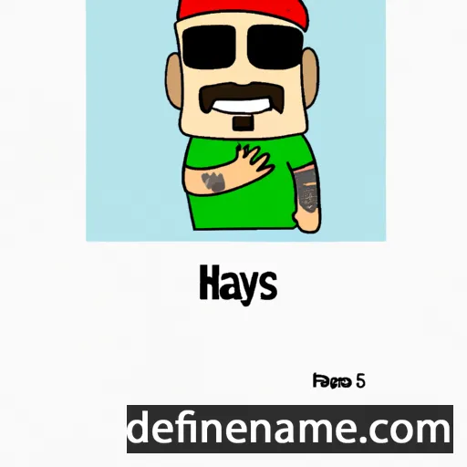 cartoon of the name Hawys