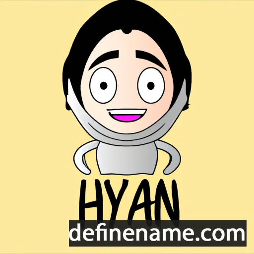 cartoon of the name Hayan