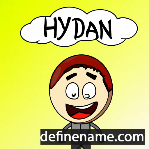 cartoon of the name Haydan