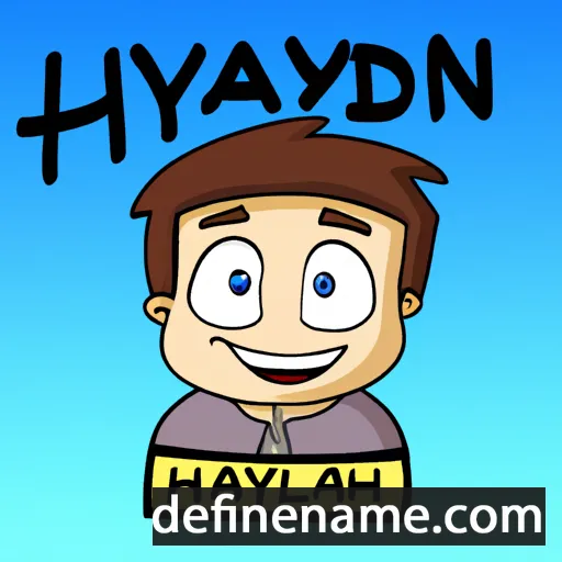 cartoon of the name Haydyn