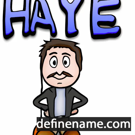 cartoon of the name Haye