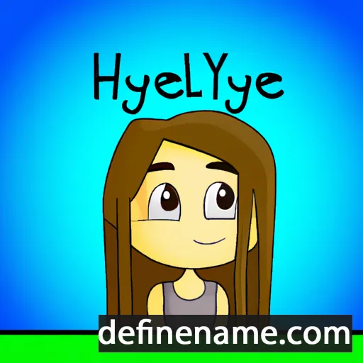 cartoon of the name Haylei