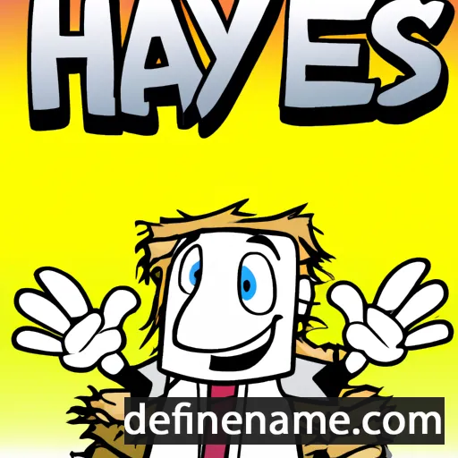 cartoon of the name Hays