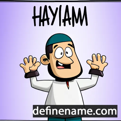 cartoon of the name Haytam