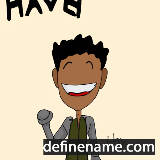 cartoon of the name Hayven