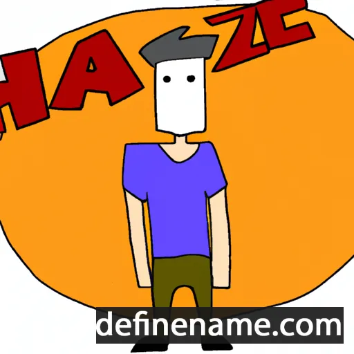 cartoon of the name Haz