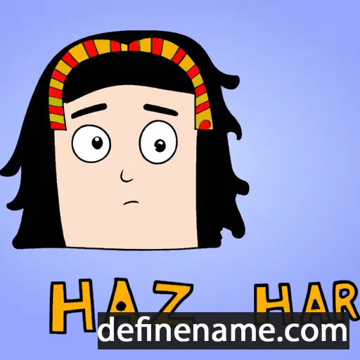 cartoon of the name Hazar