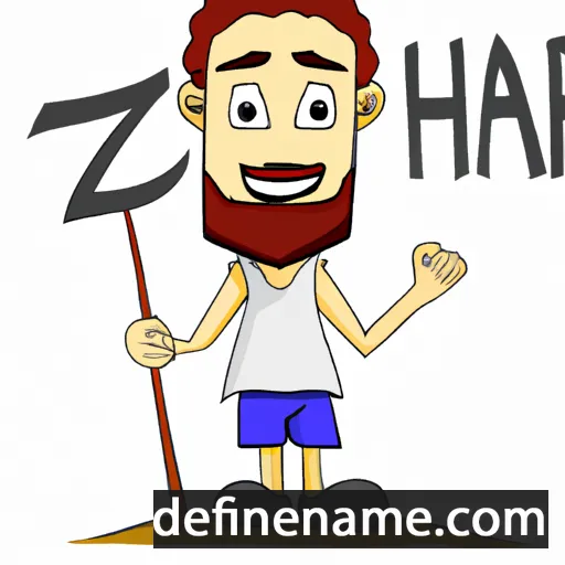 cartoon of the name Hazor