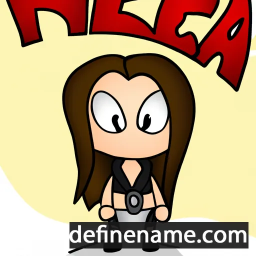 cartoon of the name Héda