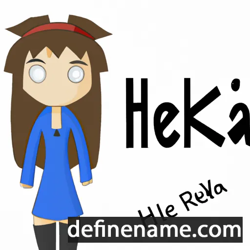 cartoon of the name Heaika