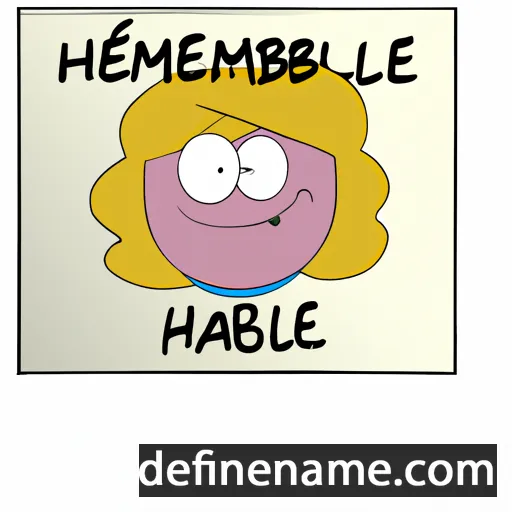 cartoon of the name Heambeline