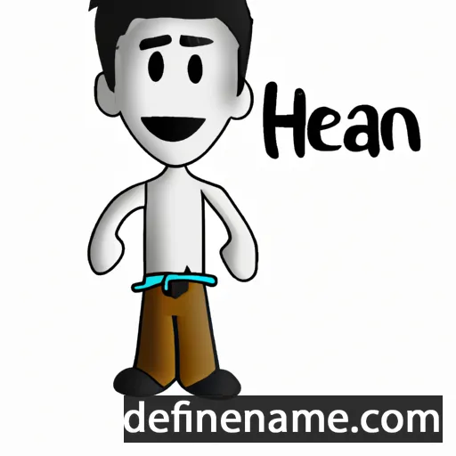 cartoon of the name Hean