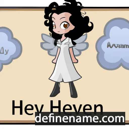 cartoon of the name Heavenly