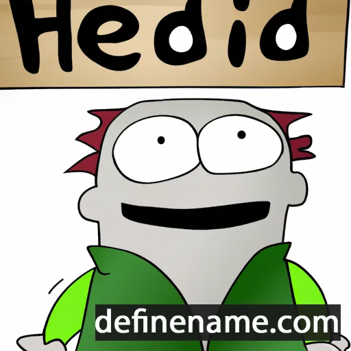 cartoon of the name Heddi