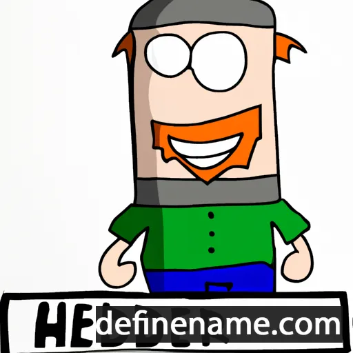 cartoon of the name Heder