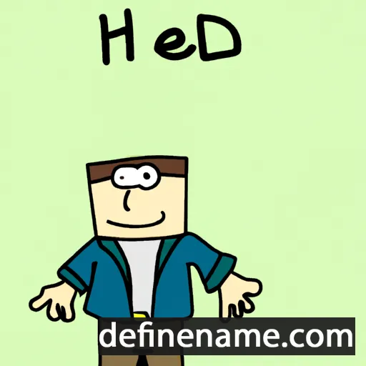 cartoon of the name Hedi