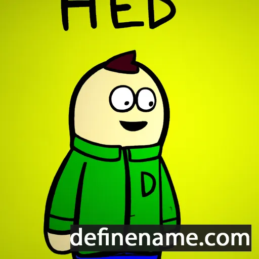 cartoon of the name Hedi