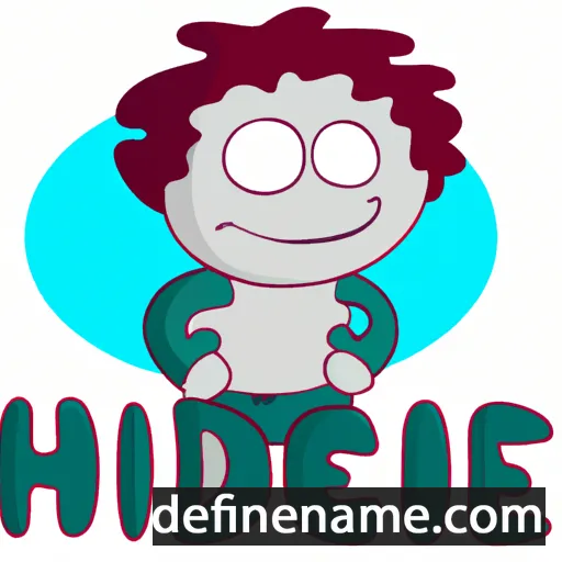 cartoon of the name Hediche