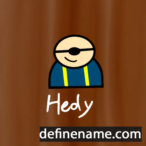 cartoon of the name Hedløy