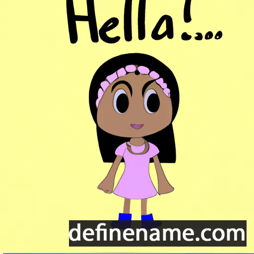 cartoon of the name Heela