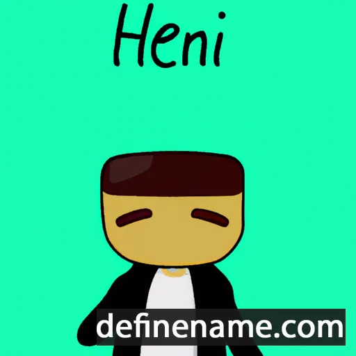 cartoon of the name Hēni