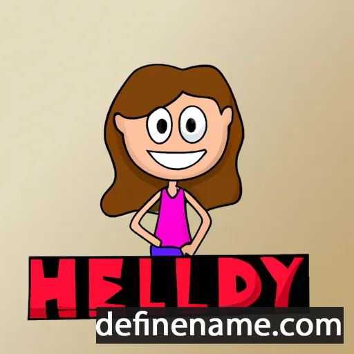 cartoon of the name Heidy