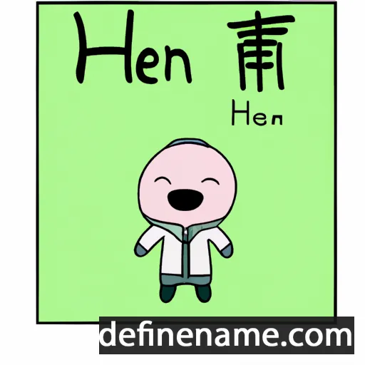 cartoon of the name Heijian