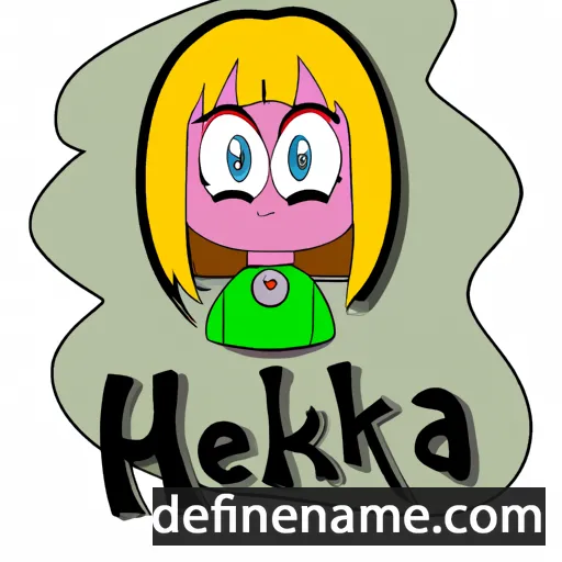 cartoon of the name Heiká